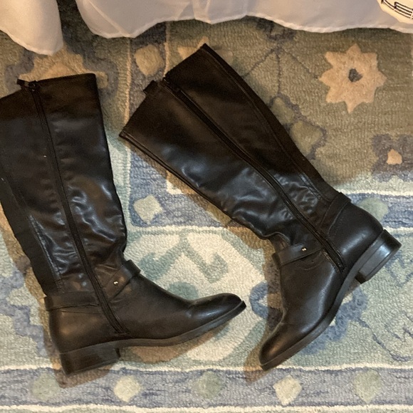 Black faux, leather zip boots - Picture 5 of 6